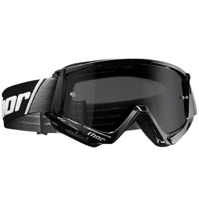 Schwarze Motocross-Brille