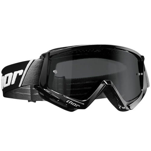 Schwarze Motocross-Brille